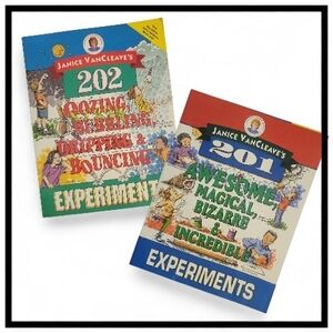 Set Of 2 Experiment Books Oozing & Dripping & Magical Bizarre